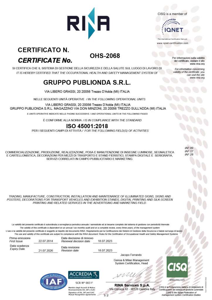 certificazioni